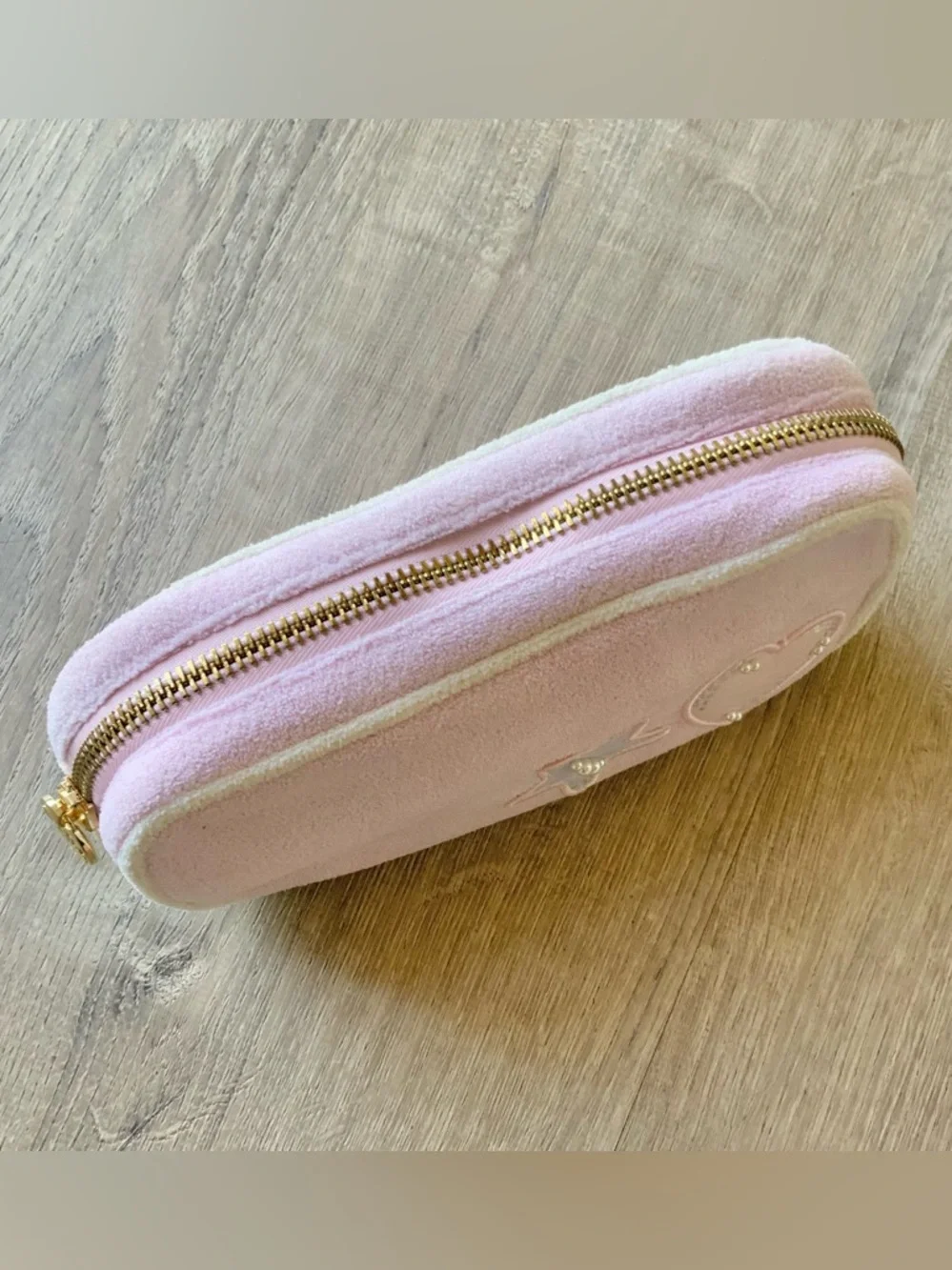 Stoney Clover Lane Terry Cloth Small Pouch w/ Patches OS